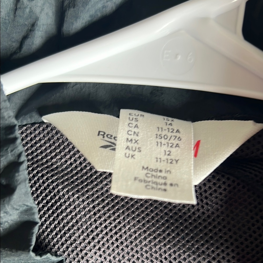 Reebok Charcoal Mesh Jacket